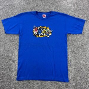 Vintage Shortys Skateboards Shirt Mens Large‎ Blue Doh Doh Cartoon